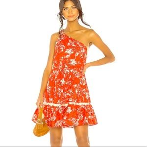 🆕Free People All mine one shoulder red mini dress